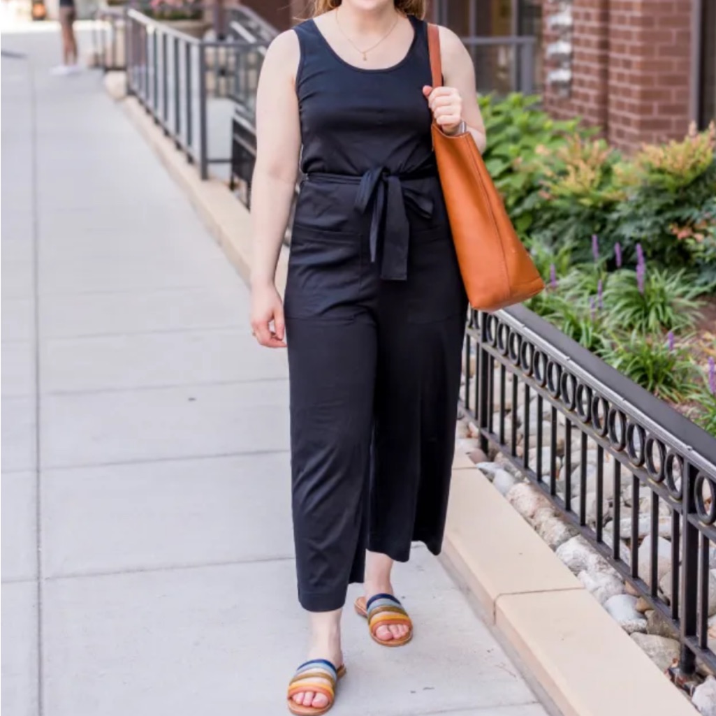 Everlane Black Sleeveless Jumpsuit